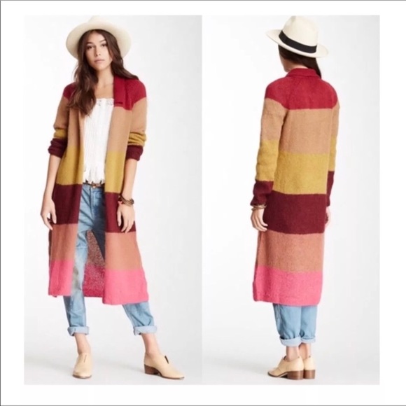 Free People Sweaters - FREE PEOPLE Over the Rainbow Long Cardigan